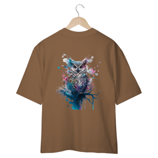 Nome do produto CAMISETA OVERSIZED COSTAS, CORUJA COLOR
