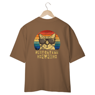 Nome do produto CAMISETA OVERSIZED COSTAS, BEST CAT DAD EVER