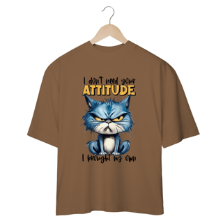 Nome do produto CAMISETA OVERSIZED, CAT ATTITUDE