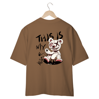 Nome do produto CAMISETA OVERSIZED COSTAS, URSINHO HARD THIS IS MY