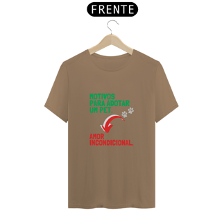 Nome do produto CAMISETA T-SHIRT PRIME, PET ADOTE AMOR INCONDICIONAL