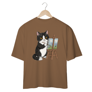 Nome do produto CAMISETA OVERSIZED, ARTIST CAT