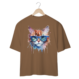 Nome do produto CAMISETA OVERSIZED, CAT POP ART