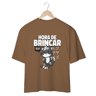 Nome do produto CAMISETA OVERSIZED, CAT HORA DE BRINCAR