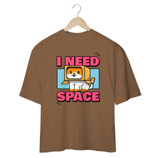 Nome do produto CAMISETA OVERSIZED, CAT I NEED SPACE