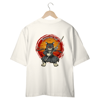 Nome do produto CAMISETA OVERSIZED COSTAS, SAMURAI CAT