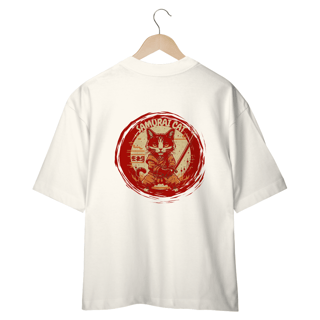 Nome do produto CAMISETA OVERSIZED COSTAS, SAMURAI CAT