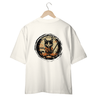 Nome do produto CAMISETA OVERSIZED COSTAS, SAMURAI CAT