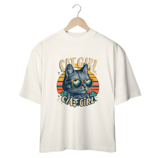 Nome do produto CAMISETA OVERSIZED, CAT GIRL