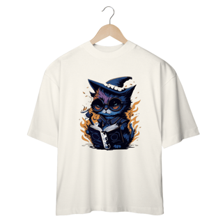 Nome do produto CAMISETA OVERSIZED, BLACK CAT HALLOWEEN