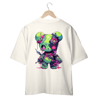 Nome do produto CAMISETA OVERSIZED COSTAS, URSINHO PYSCHO