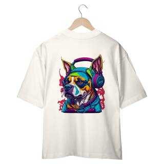 Nome do produto CAMISETA OVERSIZED COSTAS, DOG MUSIC