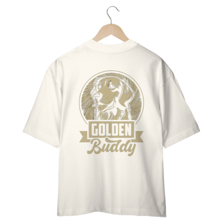 Nome do produto CAMISETA OVERSIZED COSTAS DOG, GOLDEN BUDDY