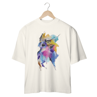 Nome do produto CAMISETA OVERSIZED, CORUJA COLOR