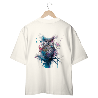 Nome do produto CAMISETA OVERSIZED COSTAS, CORUJA COLOR