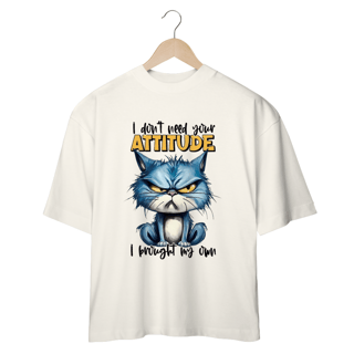 Nome do produto CAMISETA OVERSIZED, CAT ATTITUDE