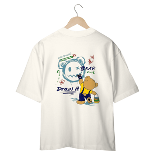 Nome do produto CAMISETA OVERSIZED COSTAS, URSINHO PINTURA