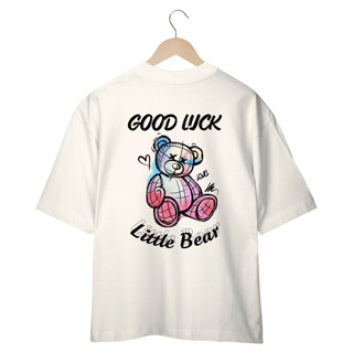 Nome do produto CAMISETA OVERSIZED COSTAS, URSINHO GOOD LUCK