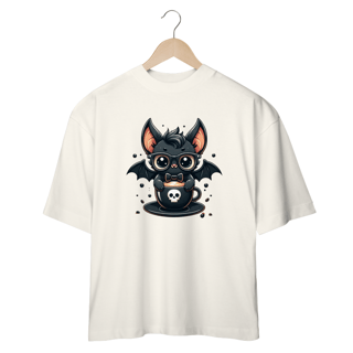 Nome do produto CAMISETA OVERSIZED, CAT MORCEGO HALLOWEEN