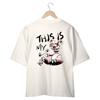Nome do produto CAMISETA OVERSIZED COSTAS, URSINHO HARD THIS IS MY