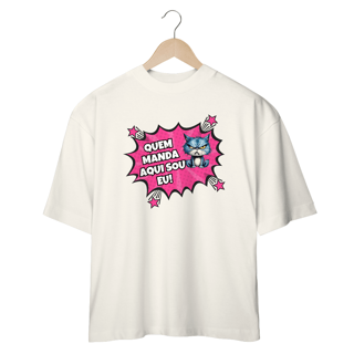 Nome do produto CAMISETA OVERSIZED, COMICS CAT FRASES