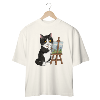 Nome do produto CAMISETA OVERSIZED, ARTIST CAT