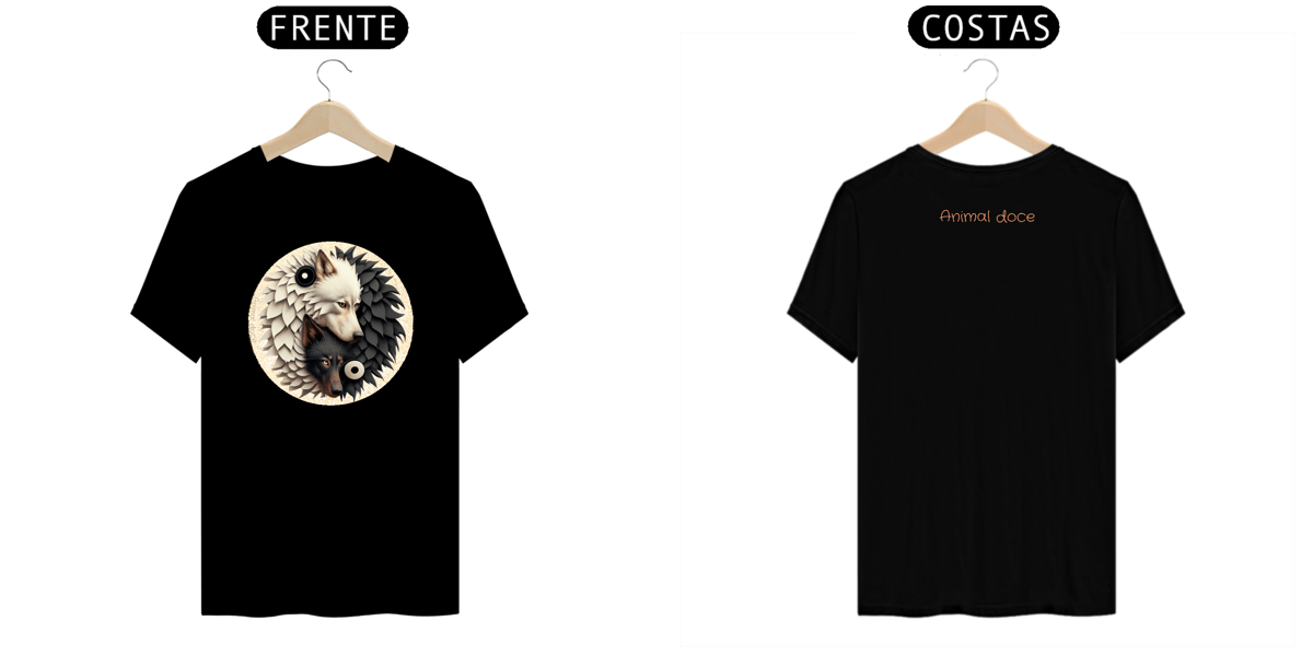 Nome do produto: CAMISETA T-SHIRT PRIME F/V, WOLF YIN YANG