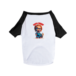 Nome do produto CAMISA PET DOG, LINHA FILME CHUCKY BRINCA COMIGO