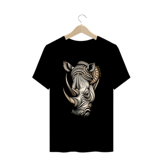 CAMISETA T-SHIRT PLUS SIZE, RHINO MAORI