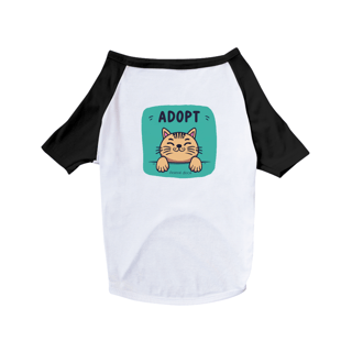 CAMISA PET DOG, ADOPT CAT