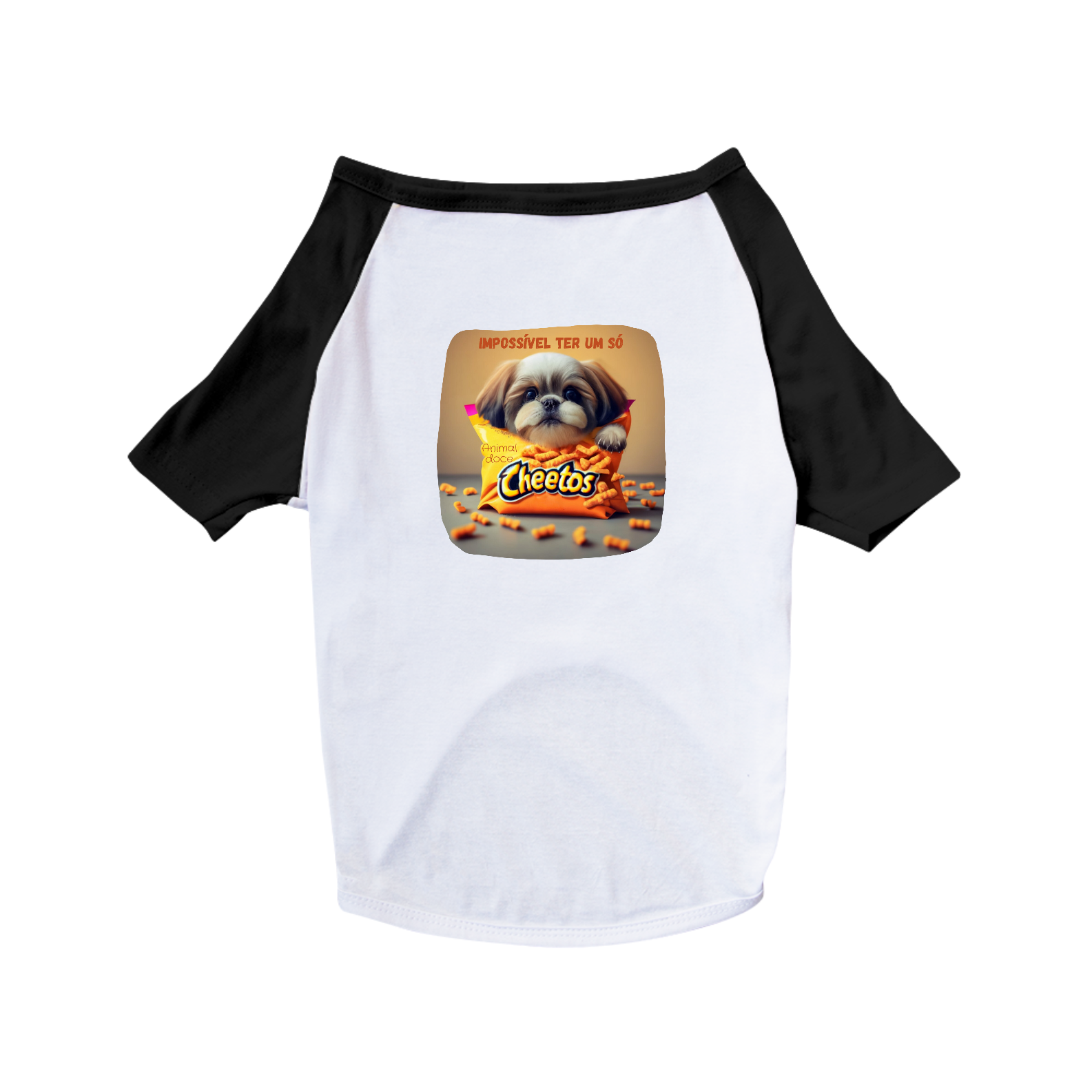 CAMISA PET DOG, CHEETOS IMPOSSIVEL TER SO UM 