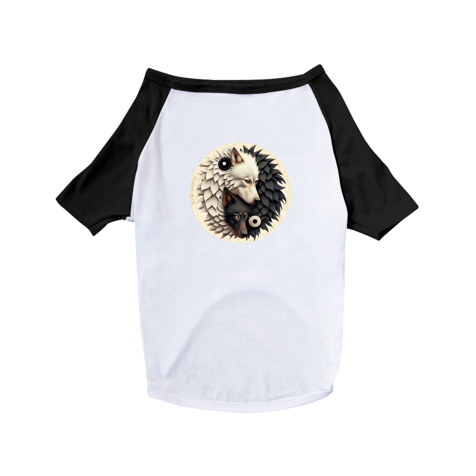 CAMISA PET DOG, YIN YANG WOLF