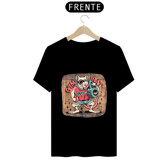 CAMISETA T-SHIRT PRIME, MEME-GYM RAT 