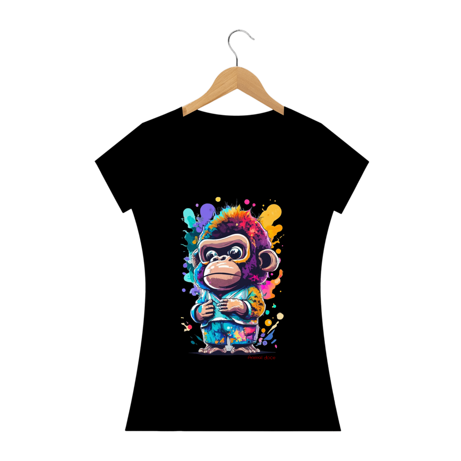 CAMISETA BABY LONG QUALITY, KING MONKEY