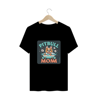 Nome do produto CAMISETA T-SHIRT PLUS SIZE, DOG PITBULL MOM