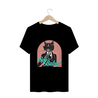 CAMISETA T-SHIRT PLUS SIZE CAT, SPY ME BABY