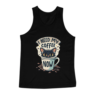 Nome do produto  REGATA CLASSIC CAT, I NEED MY COFFEE