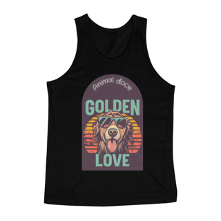 Nome do produto REGATA CLASSIC, DOG GOLDEN LOVE