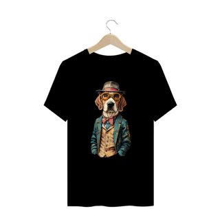 CAMISETA T-SHIRT PLUS SIZE, DOG BEAGLE SHERLOCK HOLMES