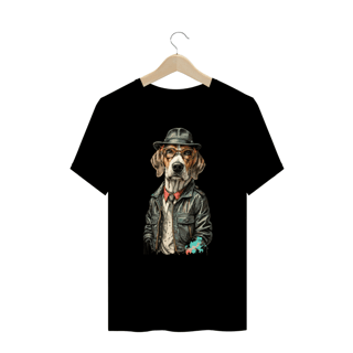 CAMISETA T-SHIRT PLUS SIZE, DOG BEAGLE SHERLOCK HOLMES