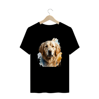 CAMISETA T-SHIRT PLUS SIZE, DOG GOLDEN