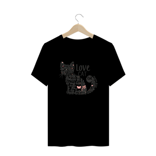 Nome do produto CAMISETA T-SHIRT PLUS SIZE, CAT LETRAS
