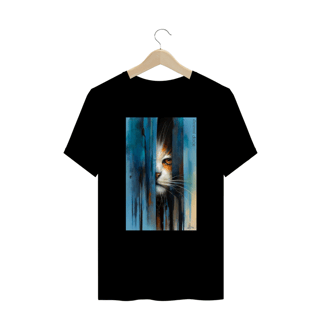 Nome do produto CAMISETA T-SHIRT PLUS SIZE, MYSTERIOUS CAT