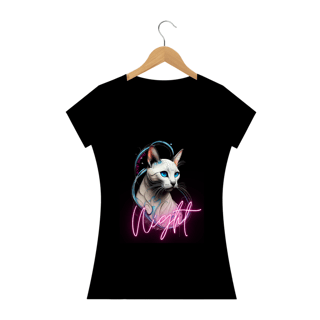 CAMISETA BABY LONG PRIME, CAT NIGHT