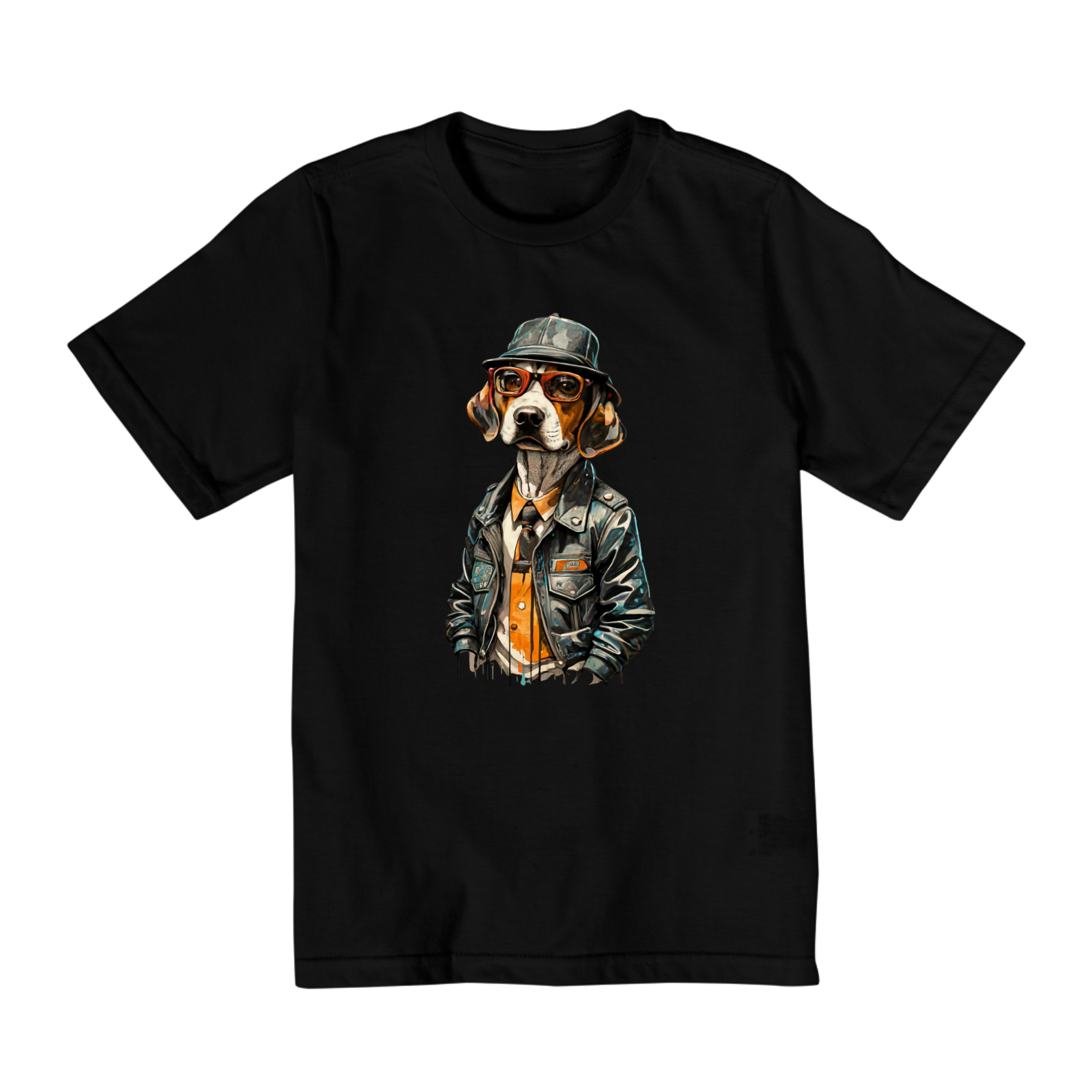 CAMISETA QUALITY INFANTIL, DOG BEAGLE SHERLOCK HOLMES-2 A 8 ANOS  