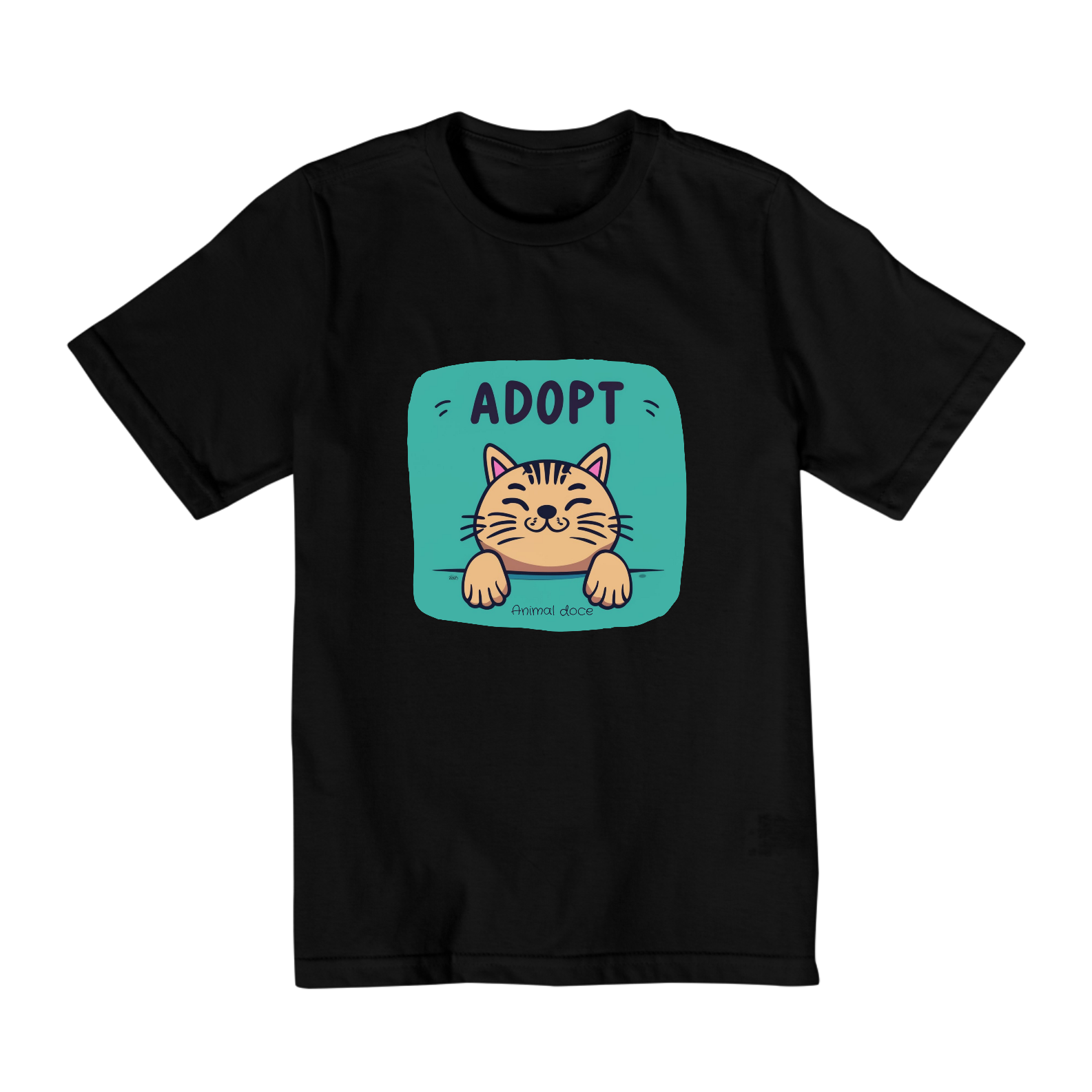 CAMISETA QUALITY INFANTIL, ADOPT CAT-10 A 14 ANOS