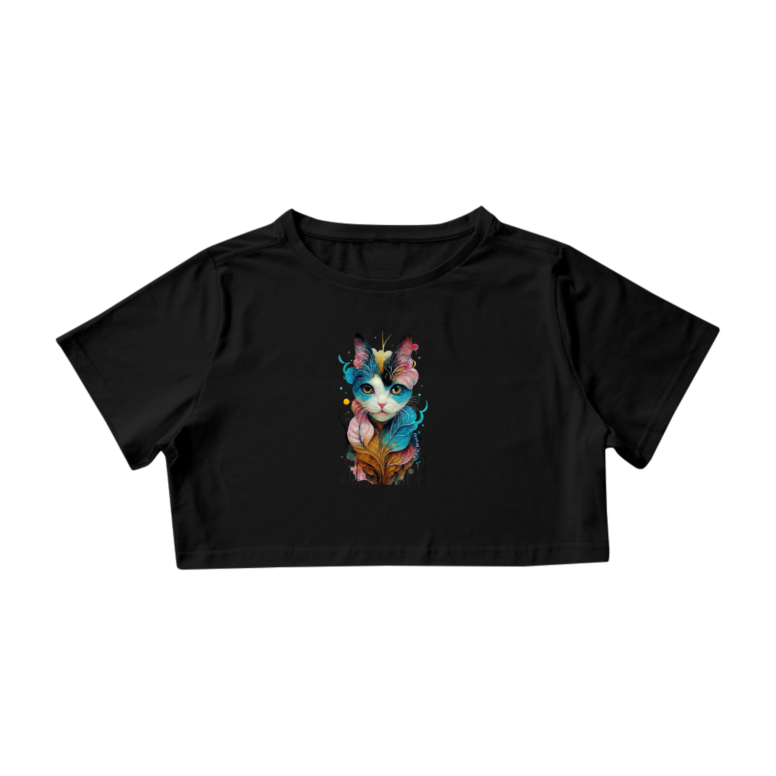 CAMISA CROPPED, LEAF CAT 