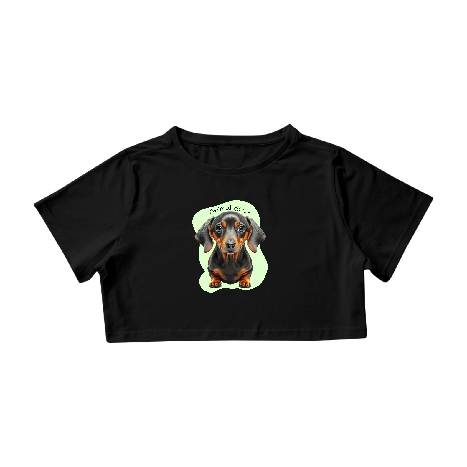 CAMISA CROPPED, MINIATURE DACHSHUND