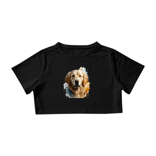 CAMISA CROPPED, DOG GOLDEN