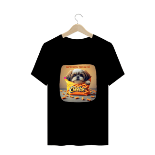 CAMISETA T-SHIRT PLUS SIZE, DOG CHEETOS IMPOSSIVEL TER UM SO